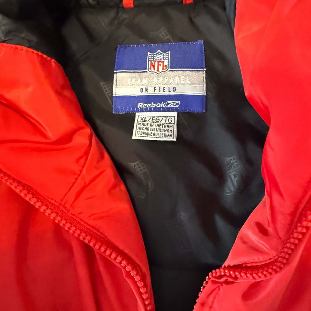 Vintage Reebok NFL Team Apparel On Field Atlanta Falcons Hooded Jacket Size XL - Picture 4 of 4